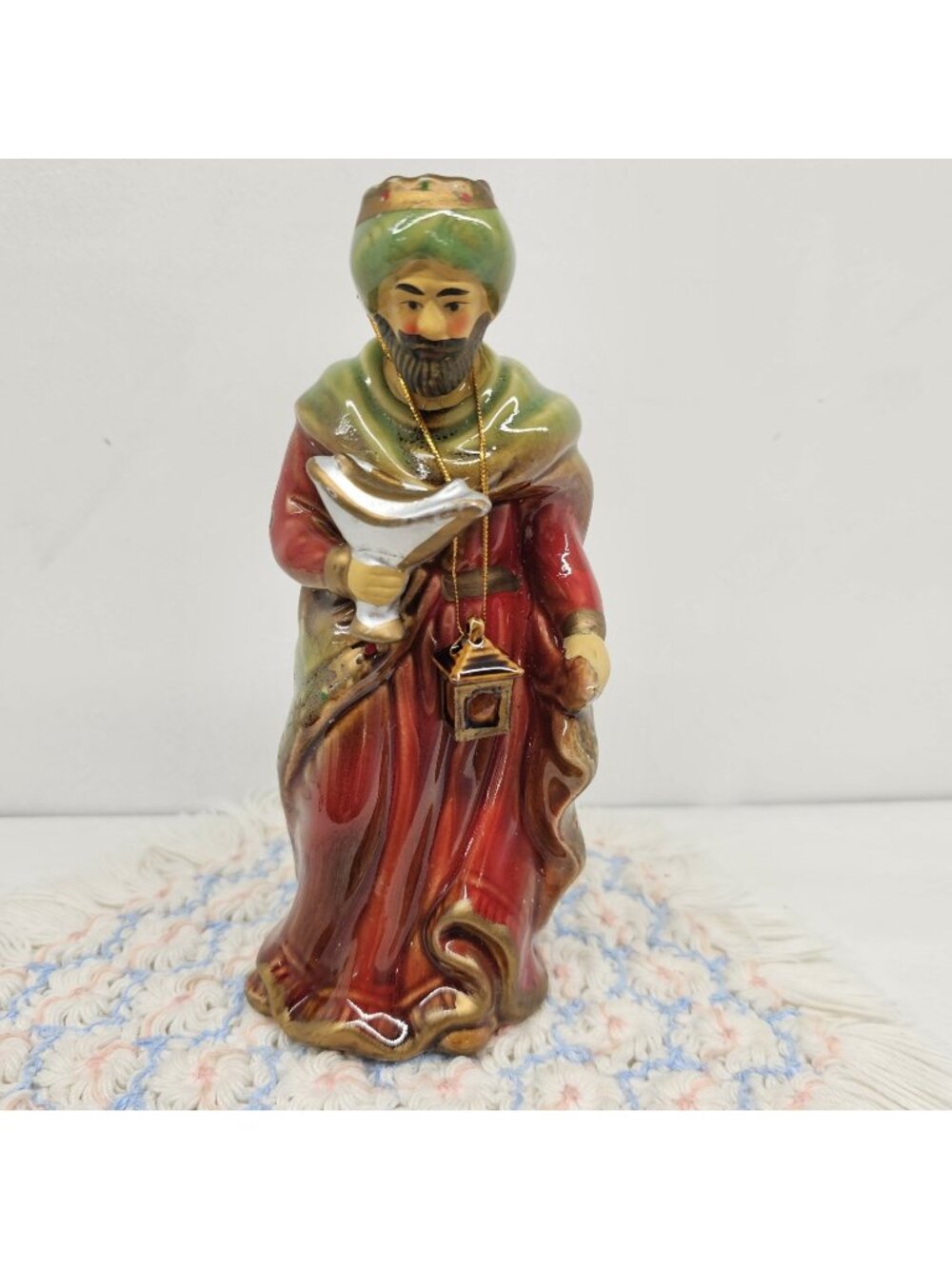 Kirklands Potters Garden II Nativity 1 Wisemen REPLACEMENT Figurine High Gloss